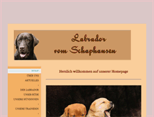 Tablet Screenshot of die-labrador-zucht.de